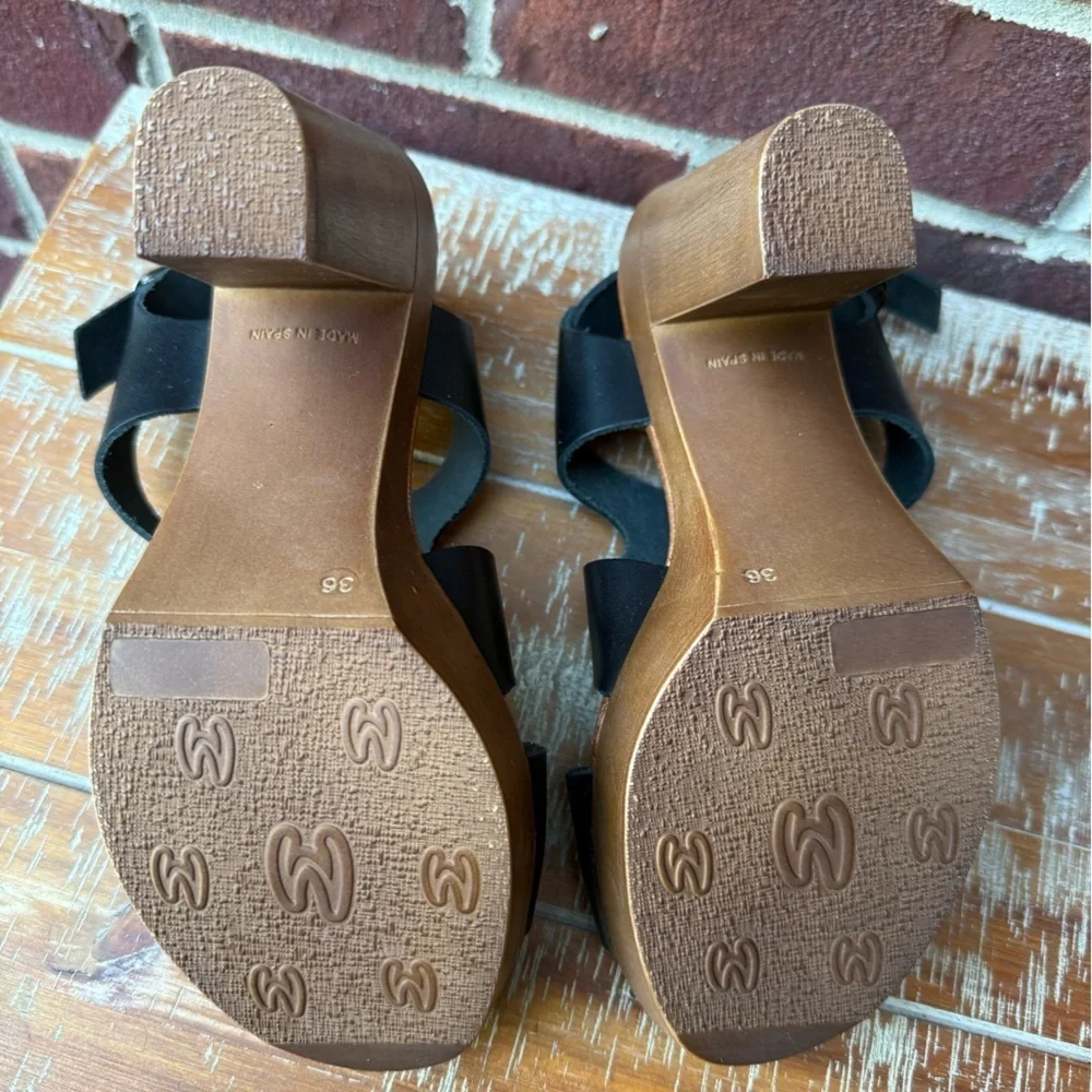 Eric Michael Leather Platform Sandals
